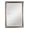 Head West 40" x 28" Oil Rubbed Antique Brushed Nickel Framed Wall Mirror